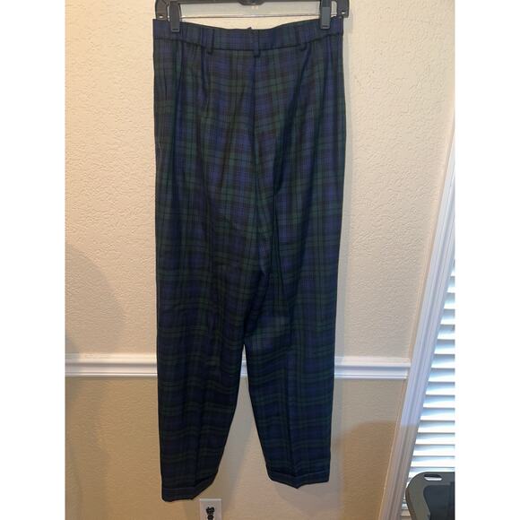 ⭐️ Women’s Talbots Vintage Plaid 100% Wool Dress Pants Classic Acadamia Size 8 - Picture 4 of 6